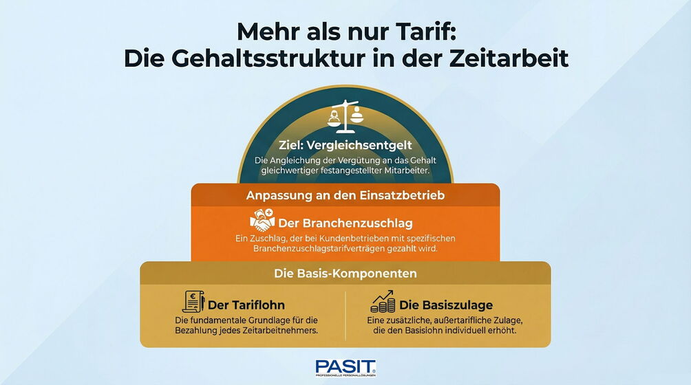 Gehalt und Zuschläge bei der Zeitarbeit