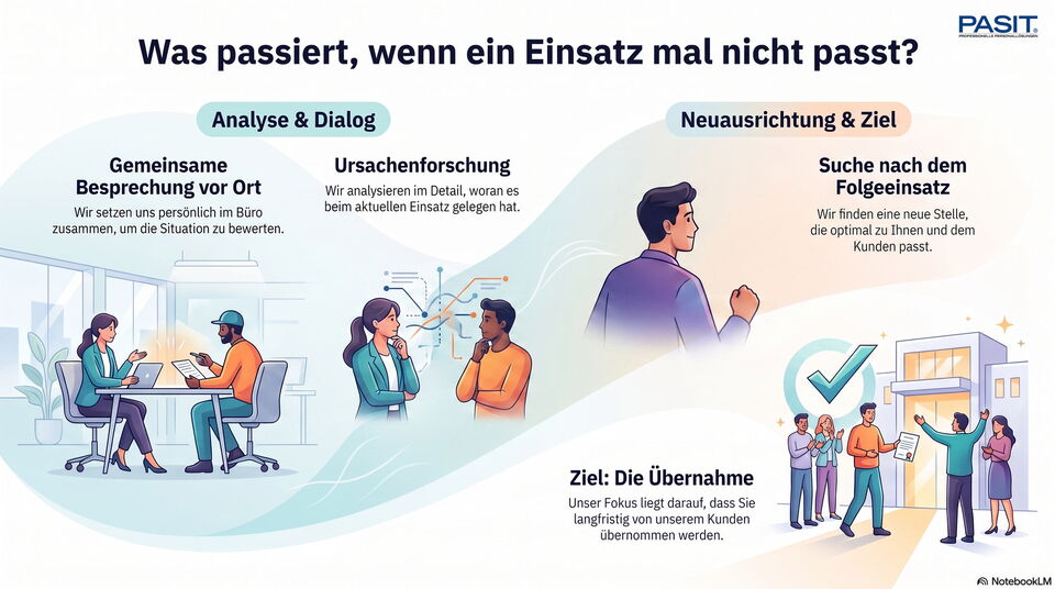 Was ist wenn ein Einsatz bei dem Kunden nicht passt?